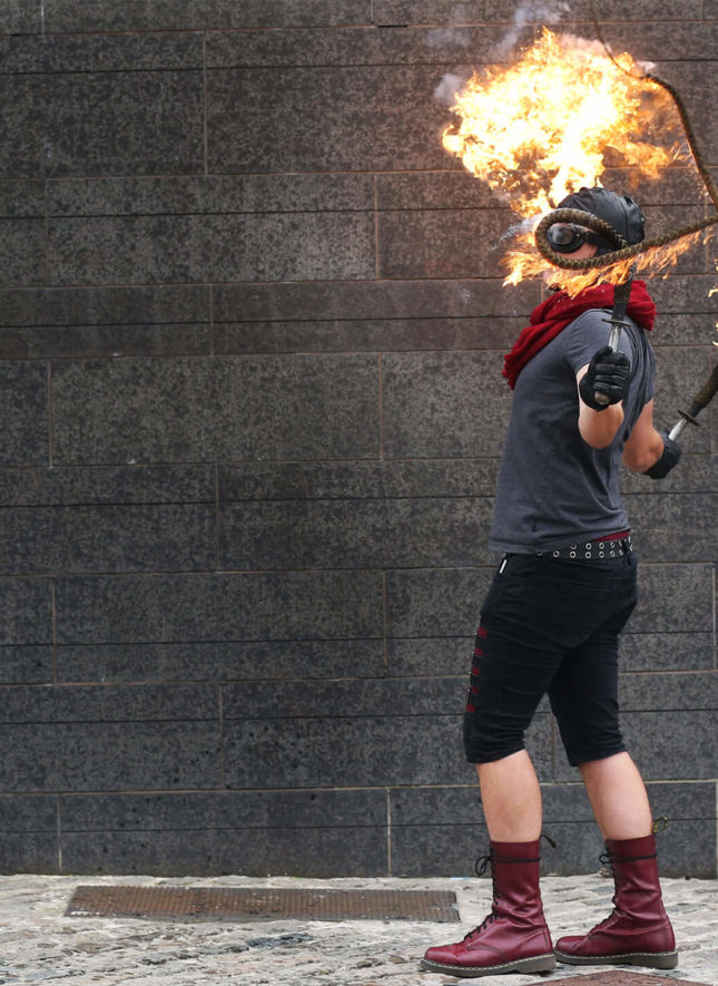Street Performer in Smithfield