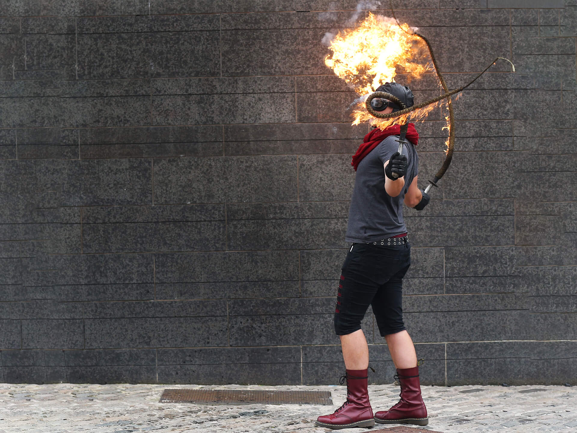 Street Performer in Smithfield