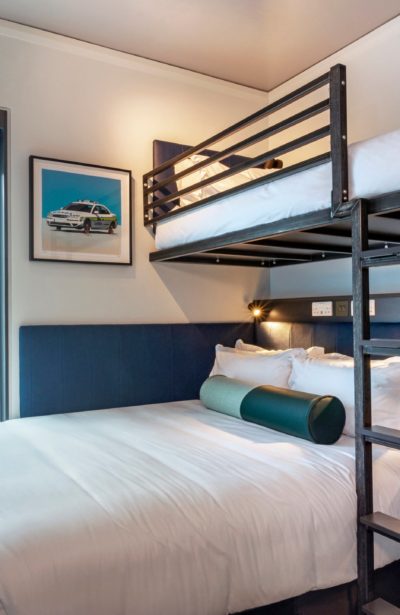 double bed and bunk in the Hendrick Dublin hotel