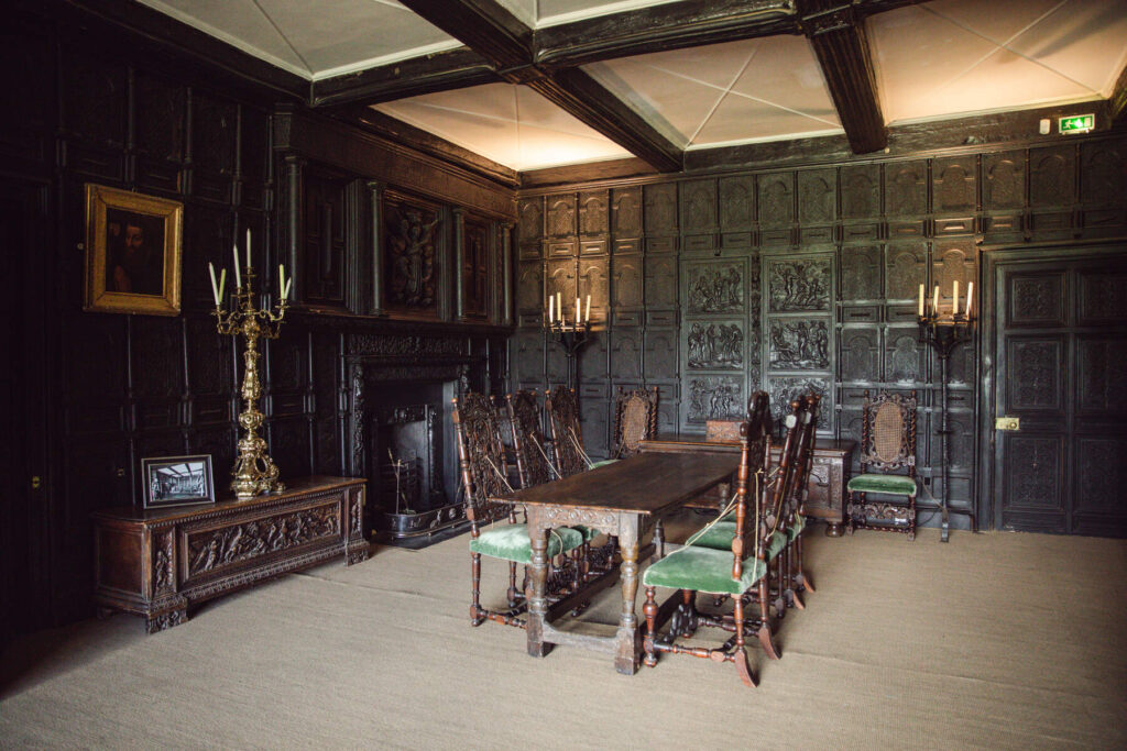 Malahide Castle's dining room